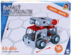MALÝ MECHANIK Hasiči 43-65 dílků 6 druhů kovová (stavebnice) typu Merkur