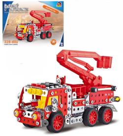 MALÝ MECHANIK Hasičský vůz 327 dílků kovová (stavebnice) typu Merkur MALÝ MECHANIK Hasičský vůz 327 dílků kovová (stavebnice) typu Merkur