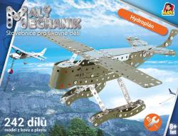 MALÝ MECHANIK Letadlo Hydroplán 242 dílků kovová (stavebnice) typu Merkur