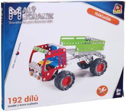 MALÝ MECHANIK Nákladní auto 192 dílků kovová (stavebnice) typu Merkur