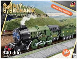 MALÝ MECHANIK Parní lokomotiva 340 dílků kovová (stavebnice) typu Merkur