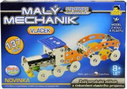 MALÝ MECHANIK Vláček 137 dílků kovová (stavebnice) typu Merkur MALÝ MECHANIK Vláček 137 dílků kovová (stavebnice) typu Merkur