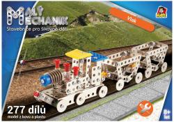 MALÝ MECHANIK Vlaková souprava 277 dílků kovová (stavebnice) typu Merkur