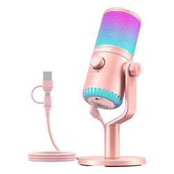Maono DM30RGB růžový mikrofon