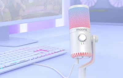 Maono Herný mikrofón DM30RGB (biely)