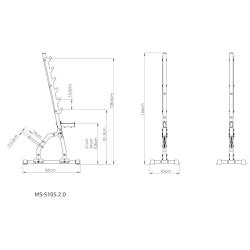 MARBO Stojany pod velkou činku MS-S105 2.0