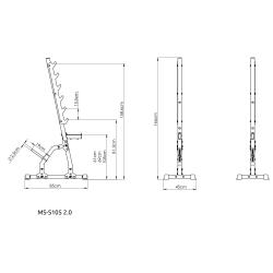 MARBO Stojany pod veľkú činku MS-S105 2.0