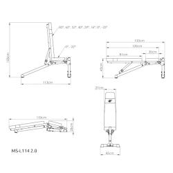 MARBO Variabilní posilovací lavice MS-L114 2.0