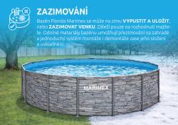 Marimex Bazén Florida 3,05x0,91 m KÁMEN bez příslušenství