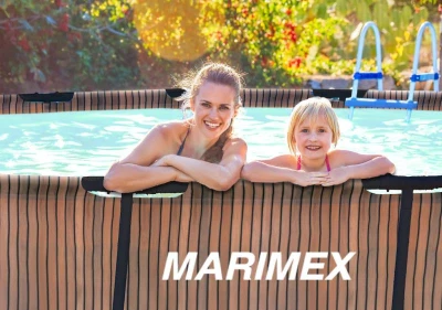 Marimex Bazén Florida 3,05x0,91 m se skimmerem - motiv TEAK