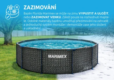 Marimex Florida 3,66x0,99 m bazén se skimmerem - motiv RATAN