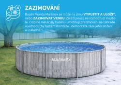 Marimex Florida 3,66x0,99 m bazén se skimmerem - motiv ŠEDÉ DŘEVO