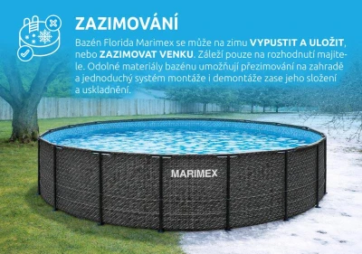 Marimex Bazén Florida 4,57x1,32 m RATAN bez příslušenství