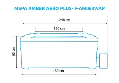 Marimex MSPA AMBER AERO PLUS- F-AM063WAP Bazén vířivý