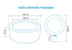 Marimex MSPA DENVER F-DE066W Bazén vířivý