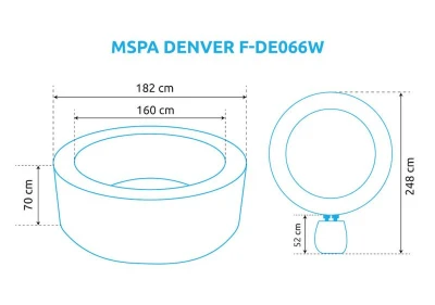 Marimex MSPA DENVER F-DE066W Vírivka bazén