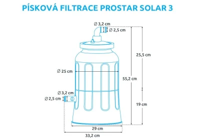 Marimex ProStar Solar 3 Filtrace bazénová + sleva 300,- na příslušenství