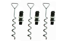 Marimex Sada kotviaca s kovovou sponou (3 ks vrtákov) - trampolína