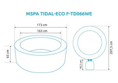Marimex MSPA TIDAL-ECO F-TD066WE bazén vířivý (VÝPRODEJ)