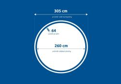 Marimex Plocha skákací - trampolína 305 cm - 64 pružin
