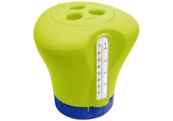 Marimex Plovák na chlor s teploměrem - žlutozelená (VÝPRODEJ)