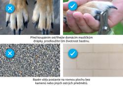 Marimex Skládací bazén pro psy - O 80 cm modrý