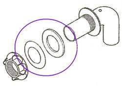 Marimex Těsnění k průchodu stěnou bazénu Orlando-2 díly