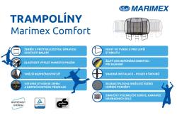 Marimex Trampolína Comfort 305 cm + ochranná síť + schůdky