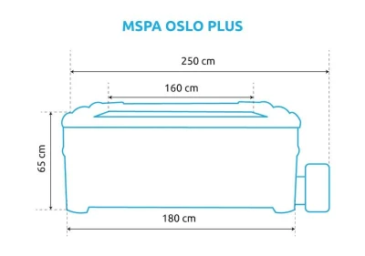 Marimex Bazén vířivý MSPA OSLO PLUS F-OS063WP
