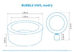 Marimex Bazén vířivý nafukovací Pure Spa - Bubble HWS -modrý -Intex 28486EX