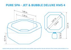 Marimex Pure Spa - Jet Bubble Deluxe HWS 4 Vířivý bazén