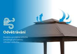 Marimex Záhradný altán Vista béžový