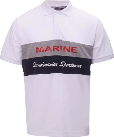 Marine - pánské polo tričko - White Marine - pánské polo tričko - White