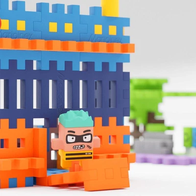 Marioinex MINI WAFFLE Policejní stanice 280 ks