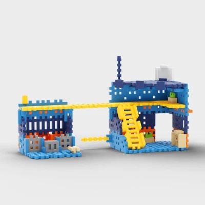 Marioinex MINI WAFFLE Policejní stanice 280 ks (VÝPRODEJ)