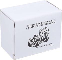 Mašinka 6cm natahovací retro kovová lokomotiva vláček na klíček