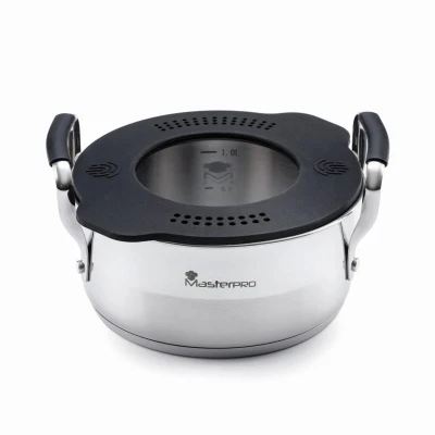 Masterpro Hrnec s víkem SMART 16 cm nerez