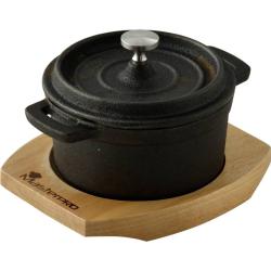 Masterpro Kastrol litinový s podstavcem COOK SHARE 10 cm s černá Masterpro Kastrol litinový s podstavcem COOK SHARE 10 cm s černá