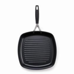 Masterpro Pánev grilovací s nepřilnavým povrchem SMART 28x28 cm stříbrná