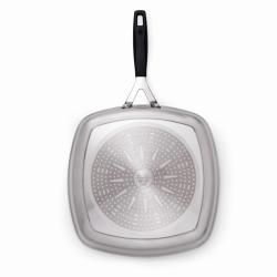 Masterpro Pánev grilovací s nepřilnavým povrchem SMART 28x28 cm stříbrná