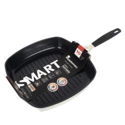 Masterpro Pánev grilovací s nepřilnavým povrchem SMART 28x28 cm stříbrná