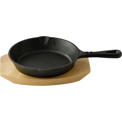 Masterpro Pánev litinová COOK SHARE 15,8 cm černá
