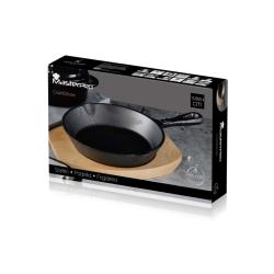 Masterpro Pánev litinová COOK SHARE 15,8 cm černá