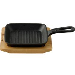 Masterpro Pánev litinová na gril COOK SHARE 13,7x22,2x2,2 cm černá