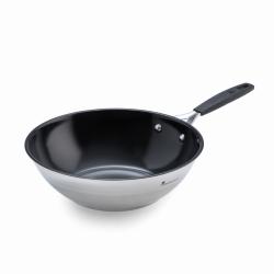 Masterpro Pánev WOK s nepřilnavým povrchem SMART 28 cm stříbrná Masterpro Pánev WOK s nepřilnavým povrchem SMART 28 cm stříbrná