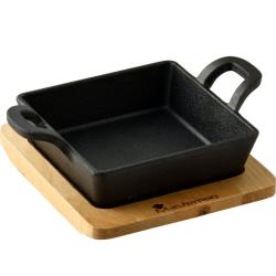 Masterpro Pekáč litinový s podstavcem COOK SHARE 12,6x18,5x3,6 cm černá Masterpro Pekáč litinový s podstavcem COOK SHARE 12,6x18,5x3,6 cm černá