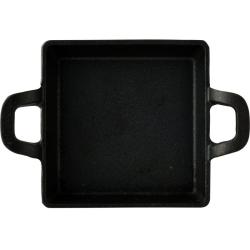 Masterpro Pekáč litinový s podstavcem COOK SHARE 12,6x18,5x3,6 cm černá