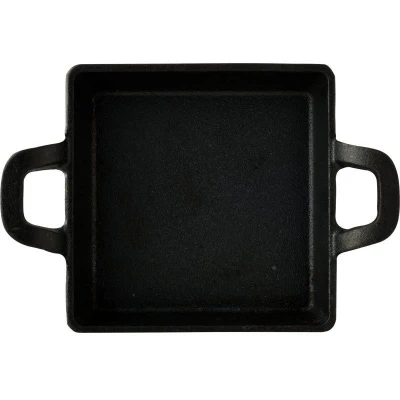 Masterpro Pekáč litinový s podstavcem COOK SHARE 12,6x18,5x3,6 cm černá