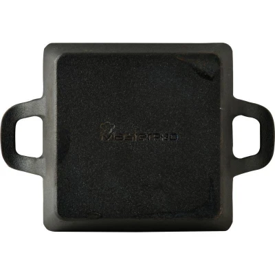 Masterpro Pekáč litinový s podstavcem COOK SHARE 12,6x18,5x3,6 cm černá