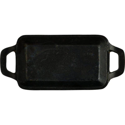 Masterpro Pekáč litinový s podstavcem COOK SHARE 17x10x2,5 cm černá